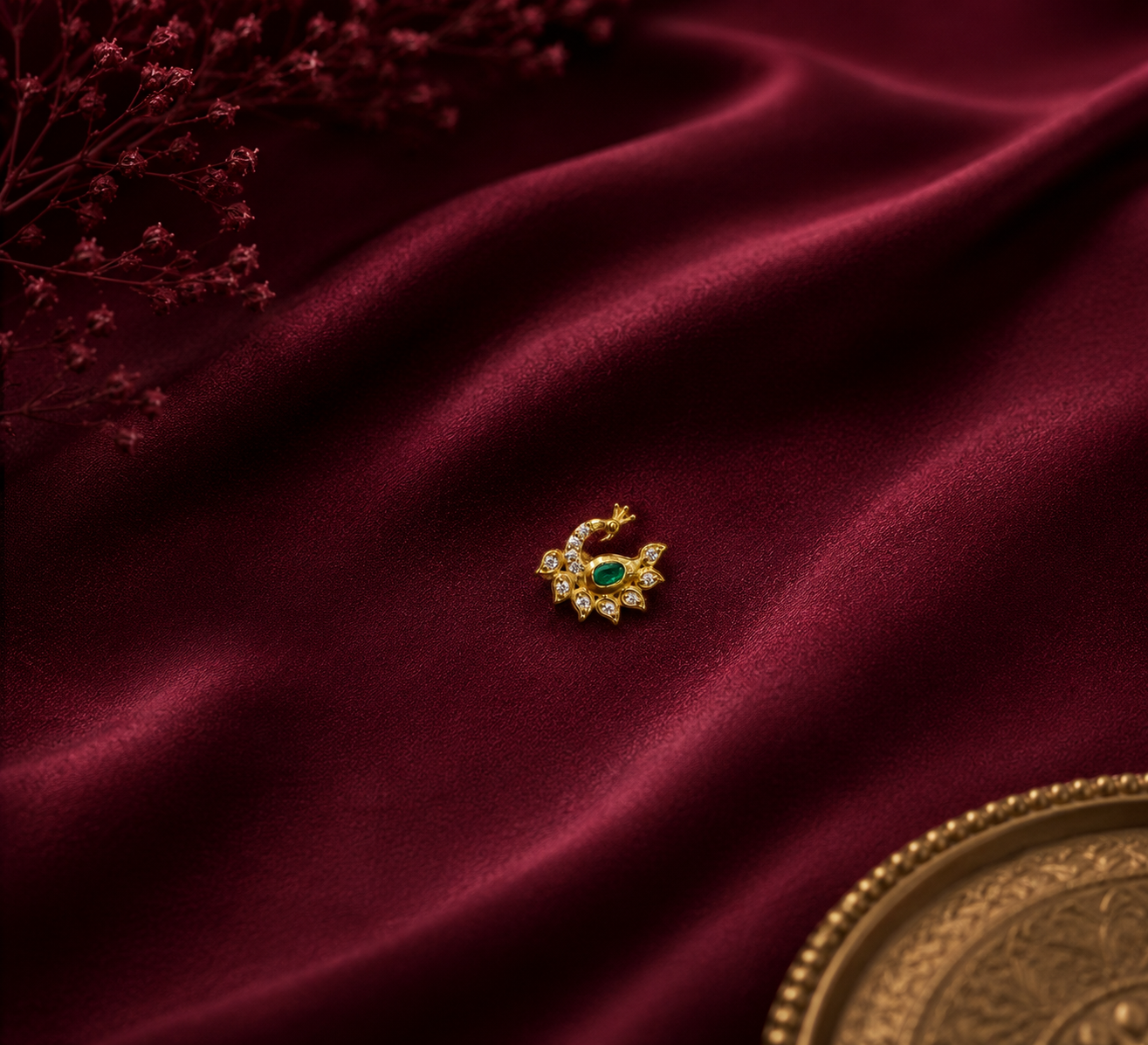 Natya Mayuri Nose Pin