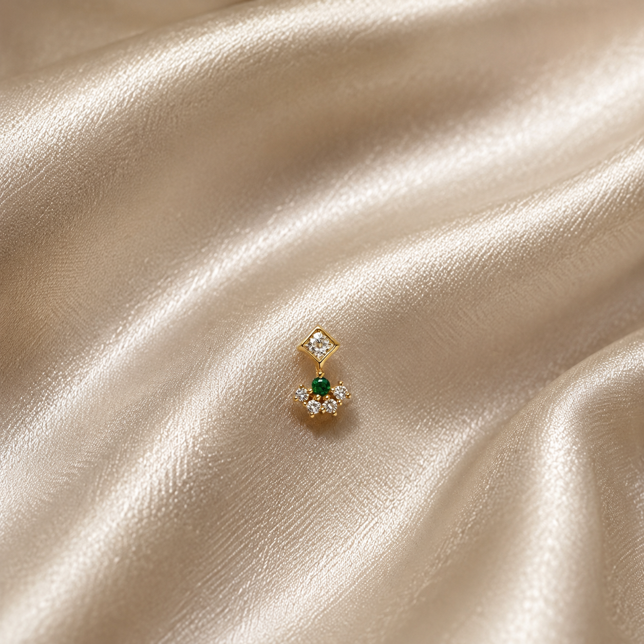 Liora Stick On [green & white]