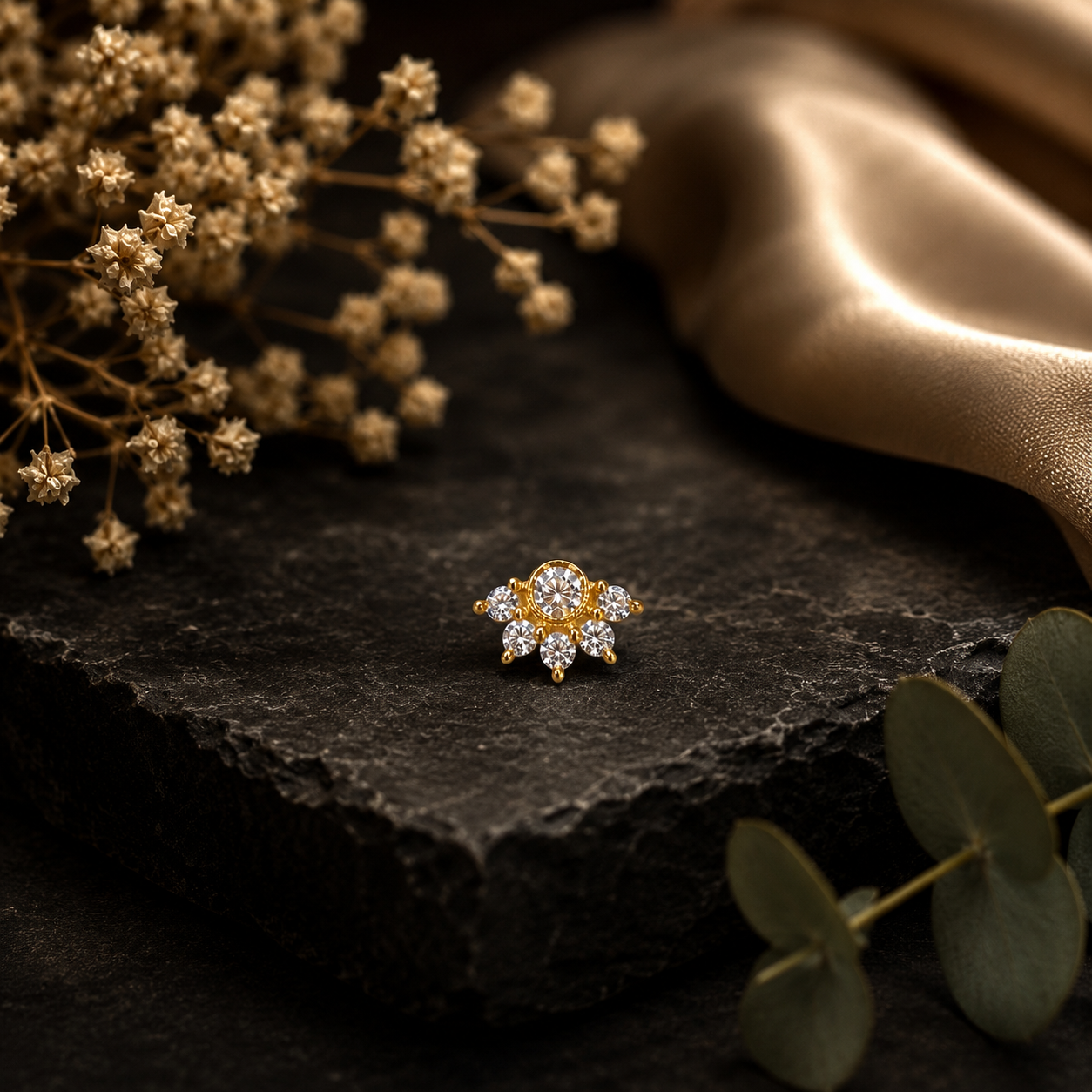 Sindhura Bloom Nose Pin